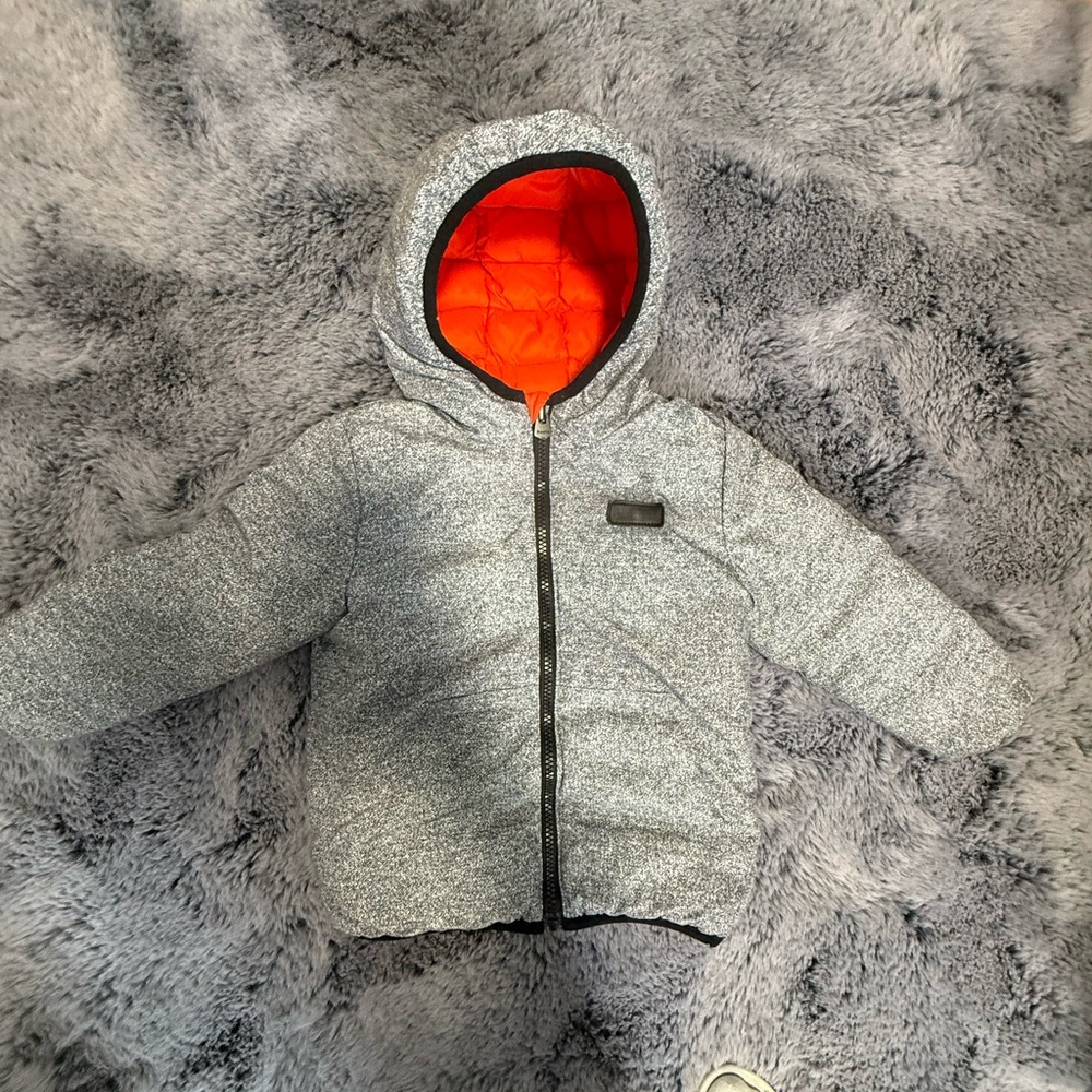 Roots Gray Hooded Jacket 4T